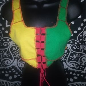 Size L top ties in front